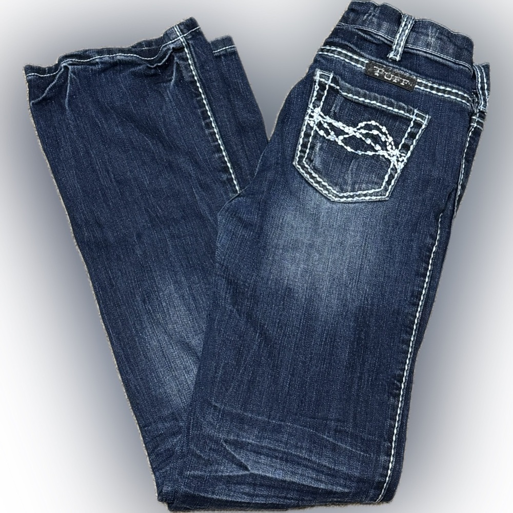 Cowgirl Tuff Indigo Boot Cut Jeans Youth Size 13